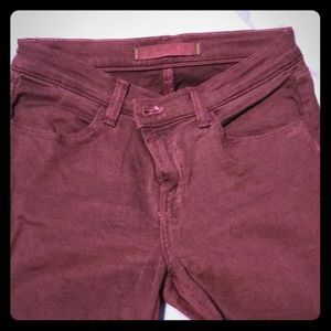 J Brand dark plum super skinny